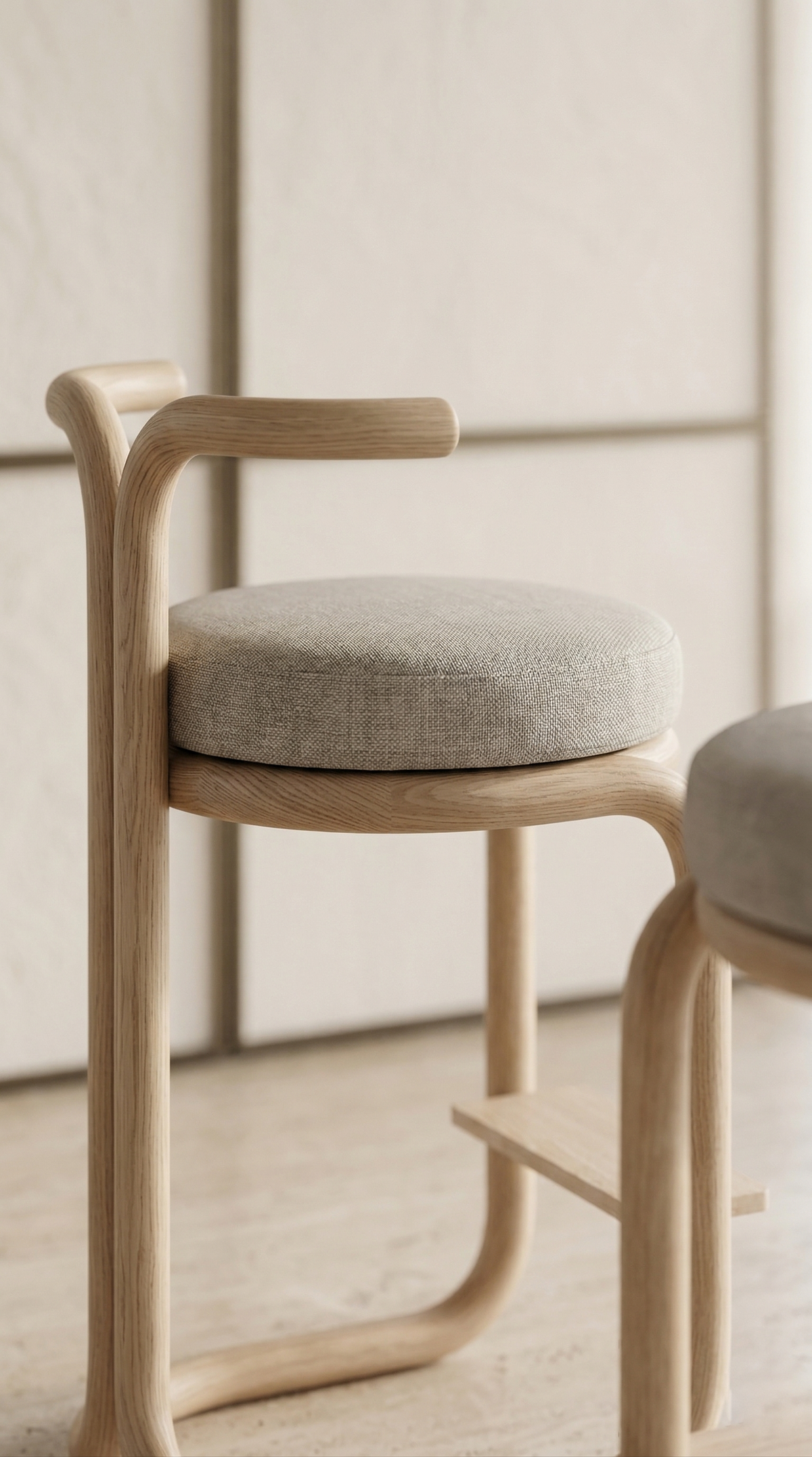 The Willow Contour Bar Stool.