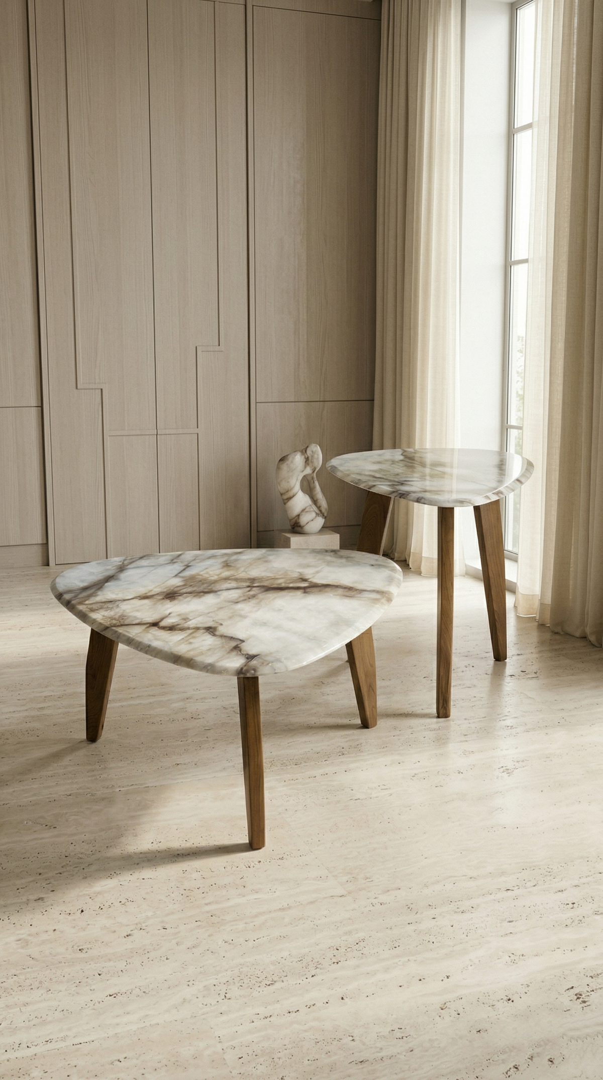 The Nesting Muse: Handcrafted Artisan Nesting Tables for Luxury Interiors