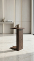 Modern Cantilever Side Table with Architectural Gravity-Defying Design