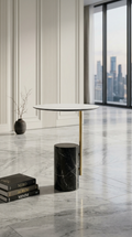 Modern Asymmetric Coffee Table with Architectural Bold Lines - Luxury Decor