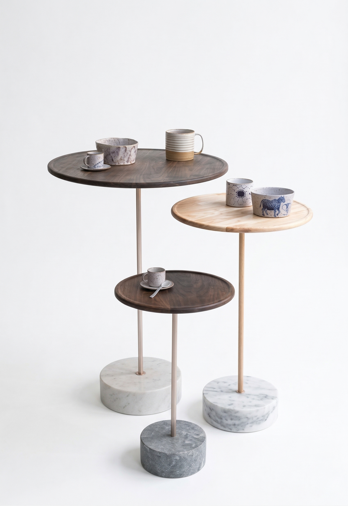 The Meridian Tiered End Table.