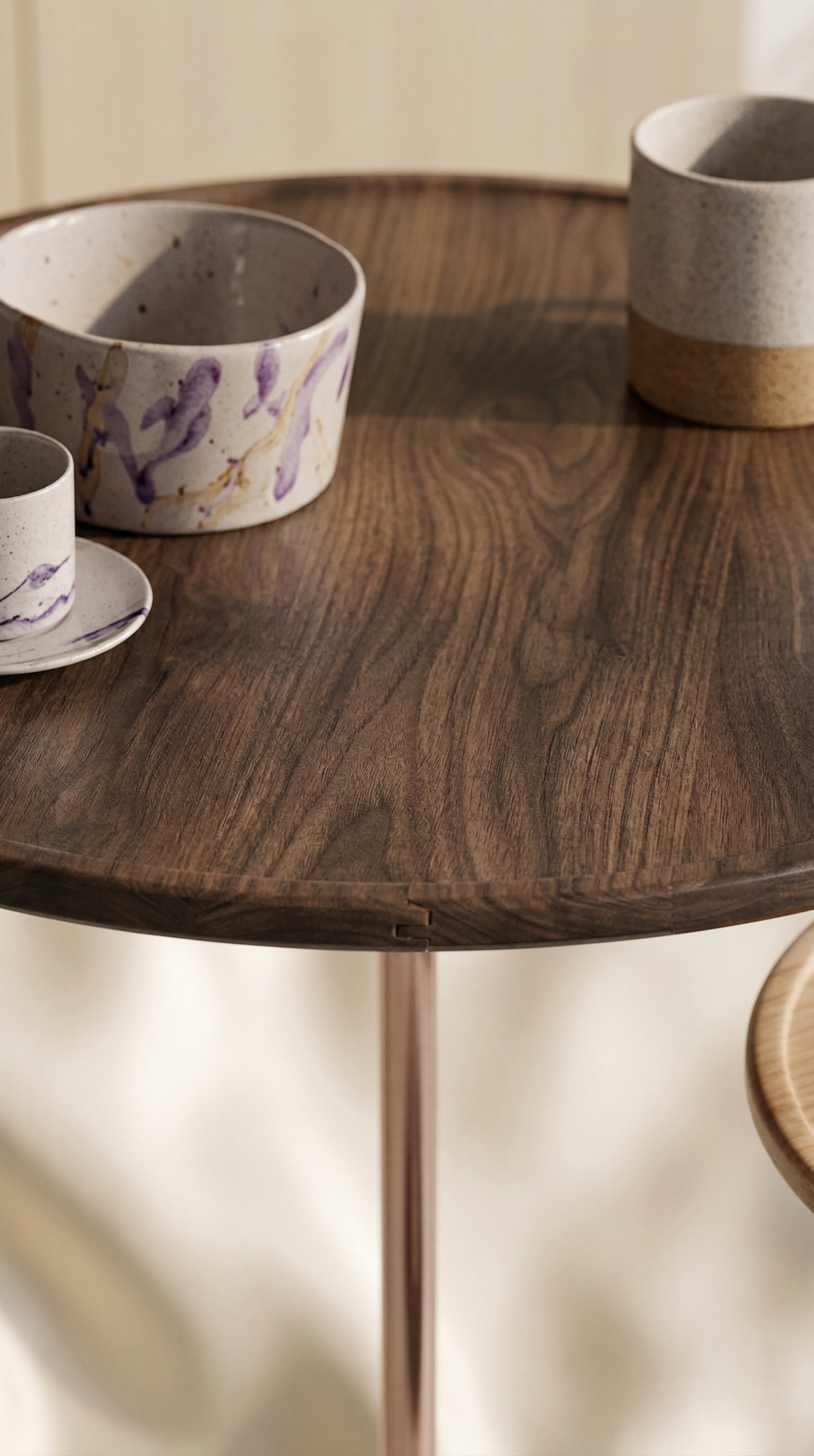 The Meridian Tiered End Table.