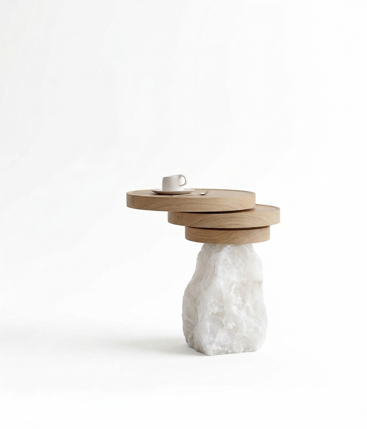 The Alabastra Tier End Table.