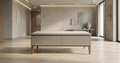 Maryland Whitewood | Marble-Top Dual Drawer Coffee Table.