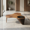 Sculptural Biomorphic Coffee Table - Museum-Grade Designer Furniture India