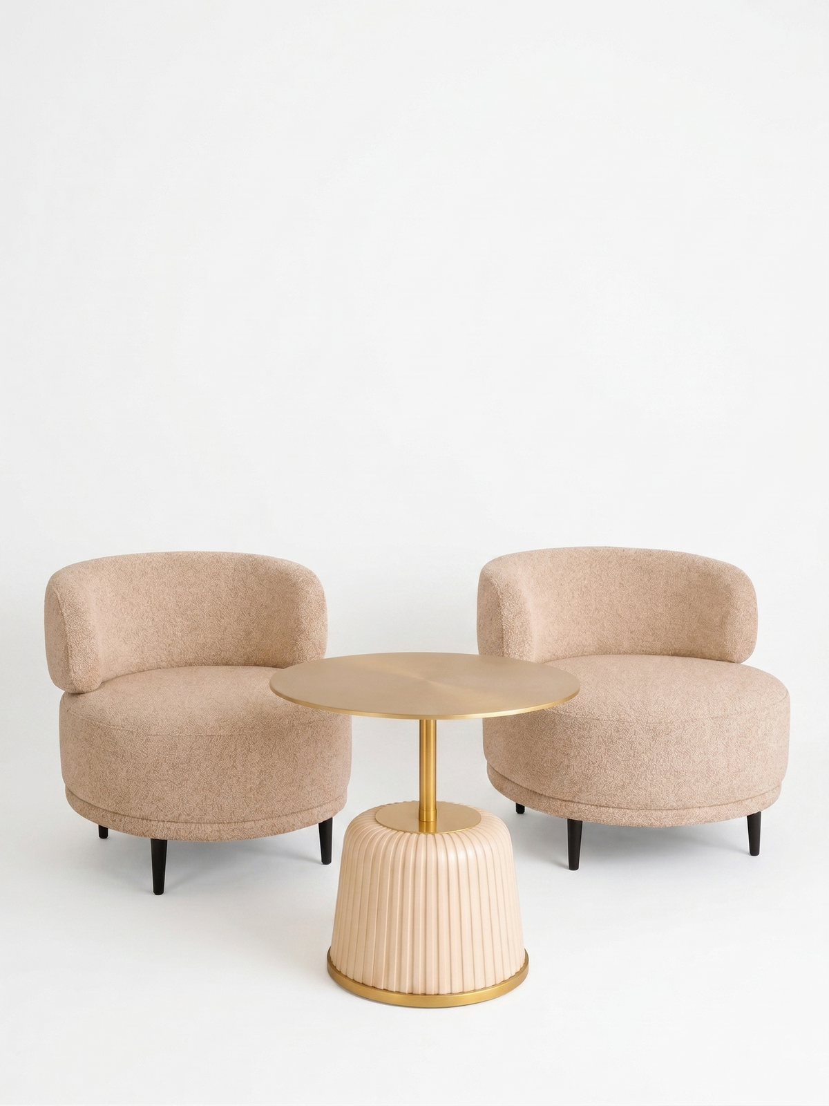 The Elara Bouclé Lounge Set.