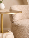 The Elara Bouclé Lounge Set.