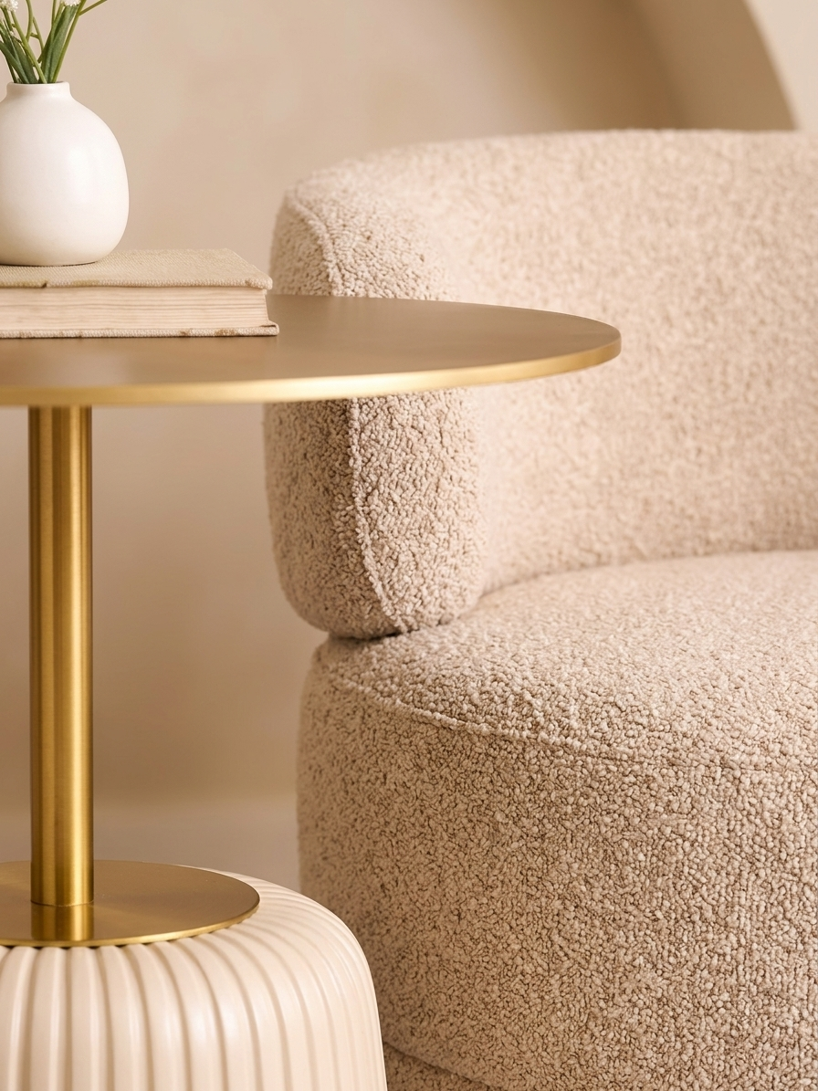 The Elara Bouclé Lounge Set.