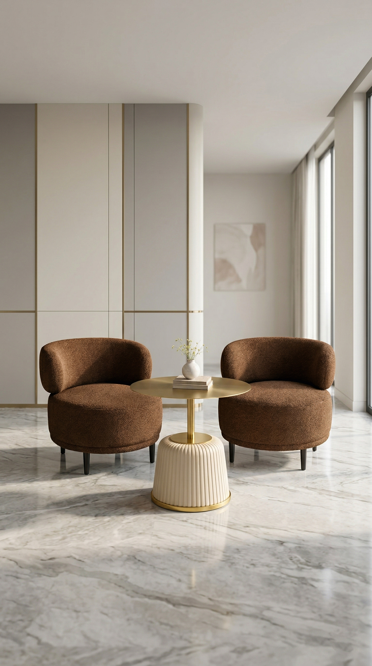 The Elara Bouclé Lounge Set.