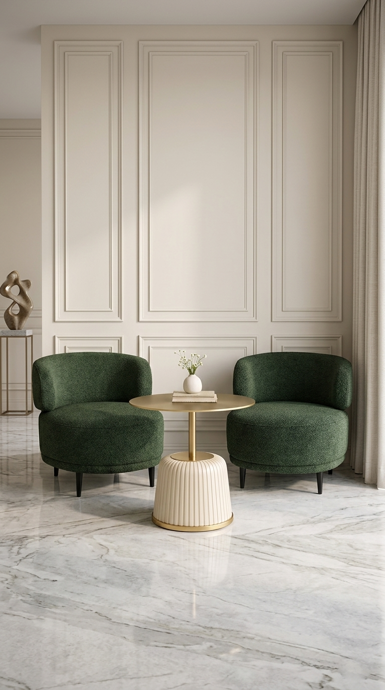 The Elara Bouclé Lounge Set.