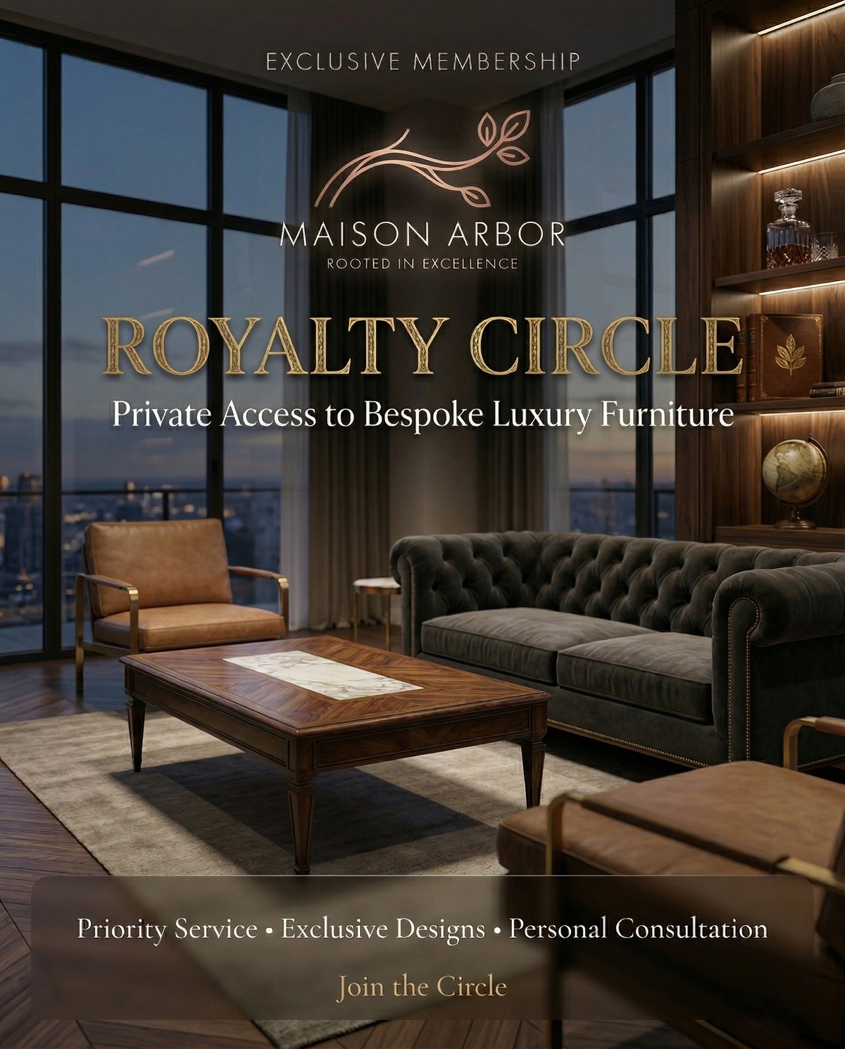 Maison Arbor Royalty Circle Exclusive Membership - Luxury Furniture Concierge India